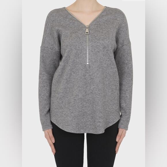 Joseph Ribkoff Sweaters - Joseph Ribkoff Vneck Zipper Sweater, Size‎ 12